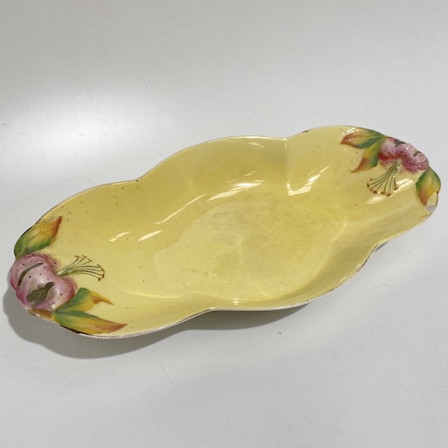 BOWL, Vintage Serving Dish - Yellow Apples